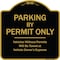 Signmission Designer Series-Parking By Permit Vehicles Without Permits Towed Vehic, 18" x 18", BG-1818-9803 A-DES-BG-1818-9803 - alternate 1